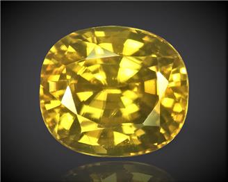 Yellow Zircon Natural Certified  4.34 CTS. ( 91928 )